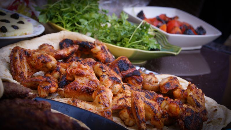 grilled entrees for papaginos catering